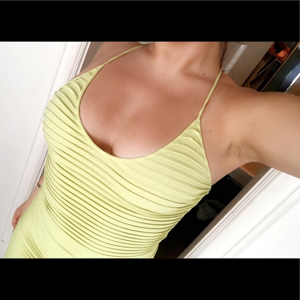 BCBGeneration lime green bodycon dress